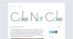 Desktop Screenshot of cakenotcoke.com